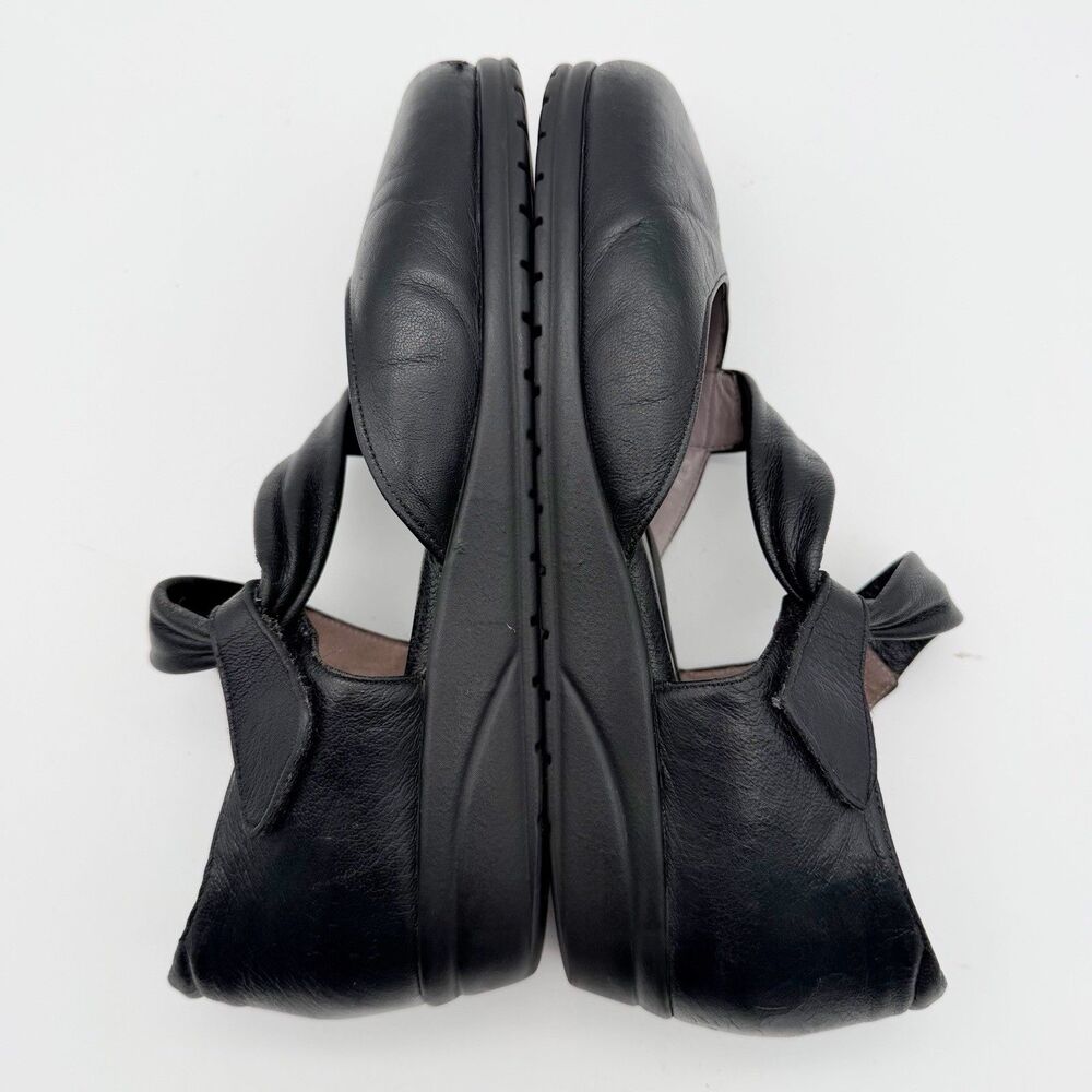 BeautiFeel Dear Black Leather Mary Jane Slip On Comfort Flats Women’s 7.5 EU 38 - Picture 4 of 13